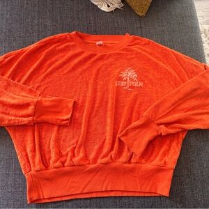 Old Navy Vibrant Orange Pullover Size Large
